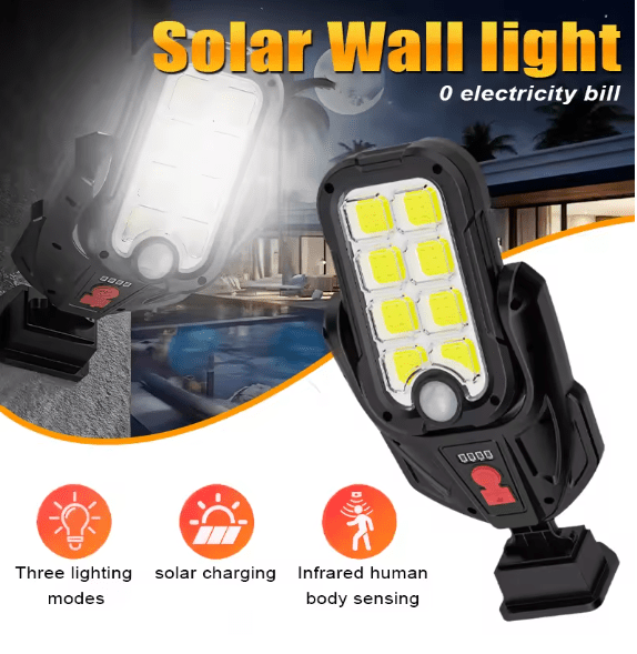 Solar Induction Wall Lamp / مصباح حائط يعمل بالطاقة الشمسية
